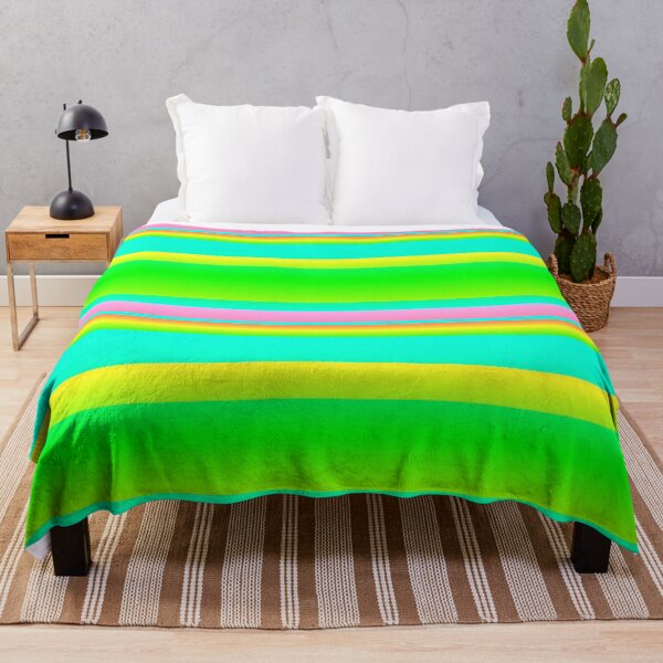 Item preview, Green summer color palette striped (summer style) designed and sold by lausn.