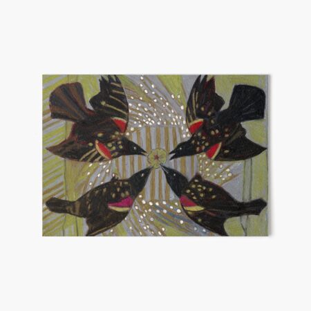 Four Calling Birds Art Board Print