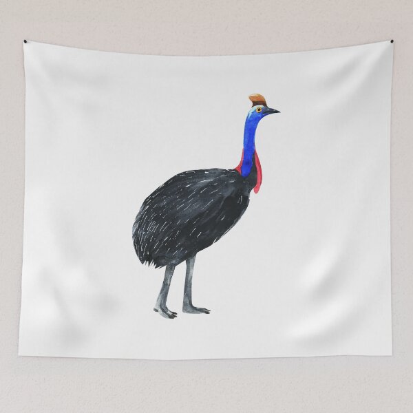 Item preview, Southern Cassowary Watercolor, Cute Australian Cassowary, Best Gift Idea For Cassowaries Lovers designed and sold by Paintcorner.
