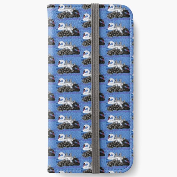Seven Swans Swimming iPhone Wallet