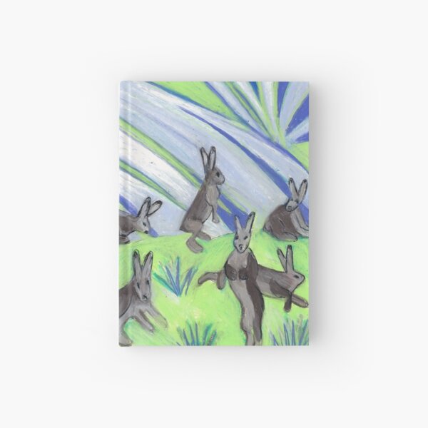 Ten Leaping Hares Hardcover Journal
