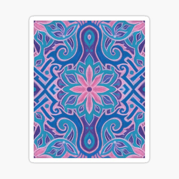 Item preview, Lotus Lace, Bohemian Floral, Oriental Arabesque Pattern  designed and sold by Julia Khoroshikh.