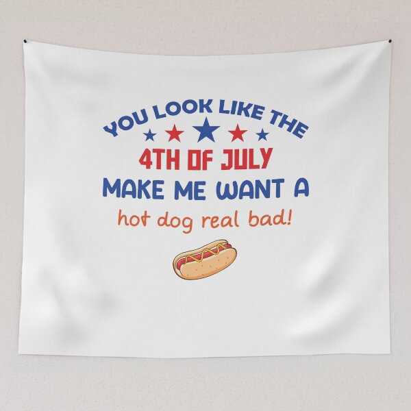 Item preview, You Look Like The 4th Of July Makes Me Want A Hot Dog Real Bad - A Hot Dog Real Bad Essential T-Shirt designed and sold by Achrafilla1.