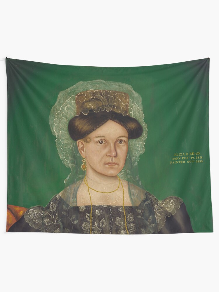 Alternate view of Eliza R. Read Oil Painting by Royall Brewster Smith Tapestry