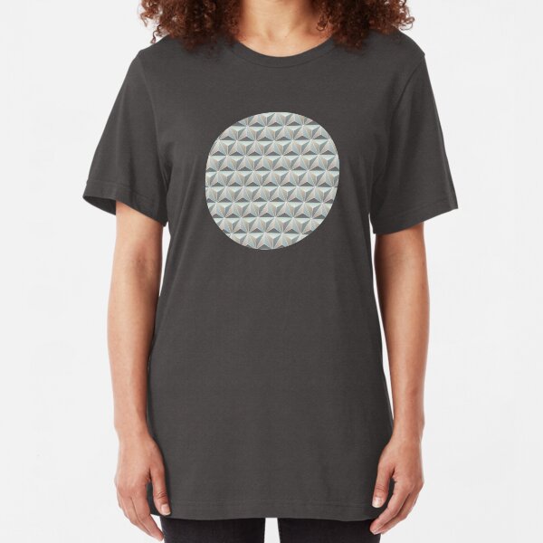 Spaceship Earth Tile Slim Fit T-Shirt