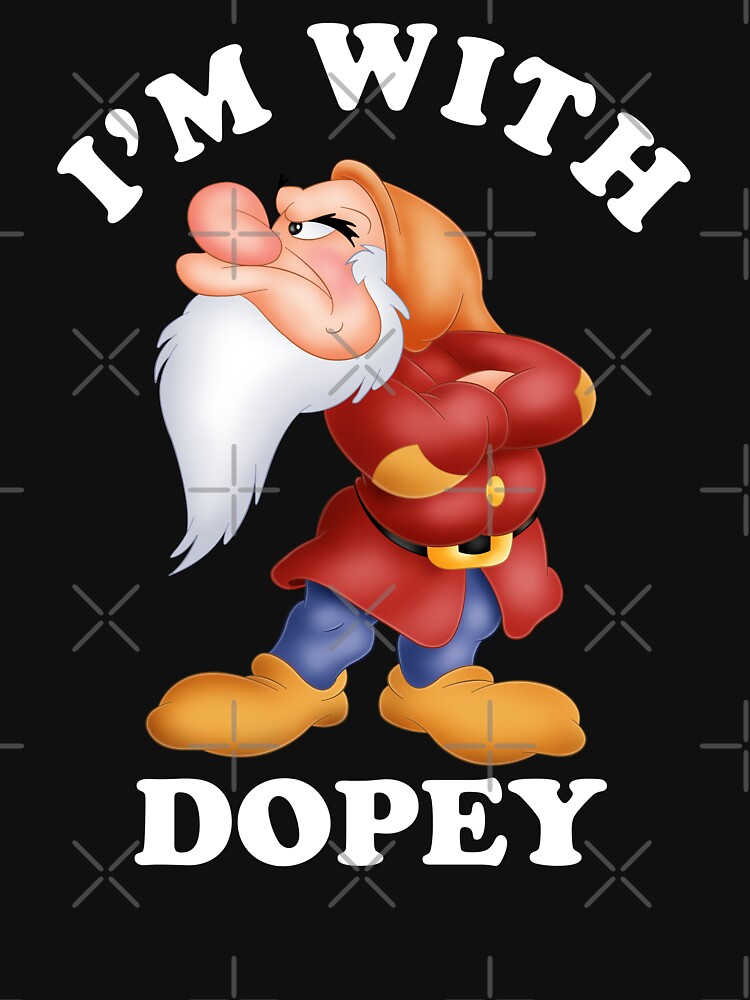 I'm With Dopey Funny Grumpy Saying Essential T-Shirt for Sale by vinciwear