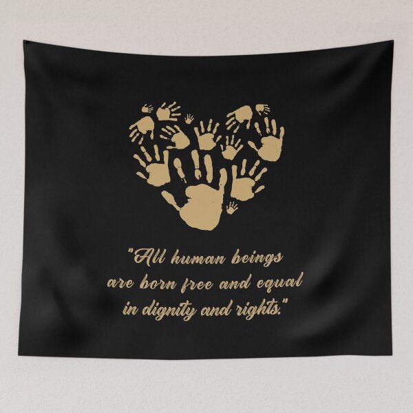 Item preview, All Human Beings Are Born Free And Equal in Dignity and Rights. International Human Rights Day designed and sold by Rebel-Design.