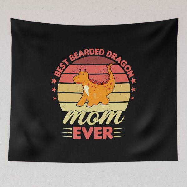 Aperçu de l'œuvre Meilleure maman dragon barbu de tous les temps, propriétaire de Beardie pour la fête des mères créée et vendue par haselshirt.