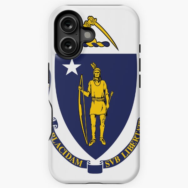 Aperçu de l'œuvre Drapeau du Massachusetts créée et vendue par Flags & Cie.