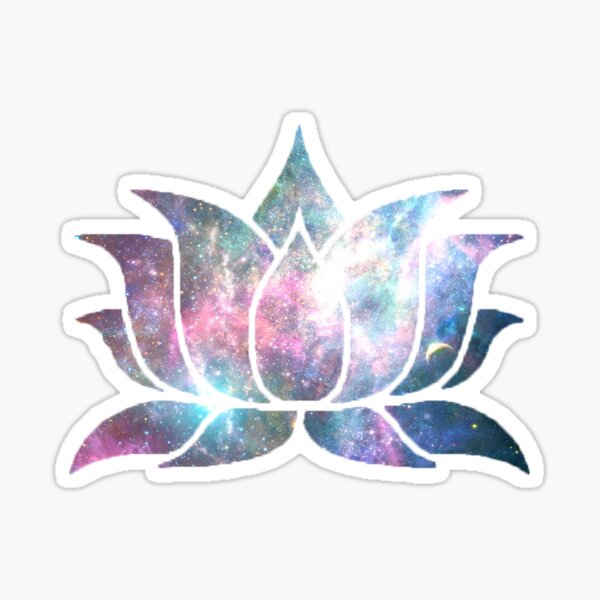 Galaxy Lotus Sticker