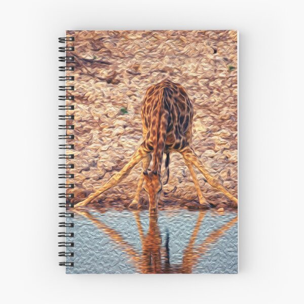 Item preview, Funny Giraffe Drinking Water designed and sold by friendlyfauna.