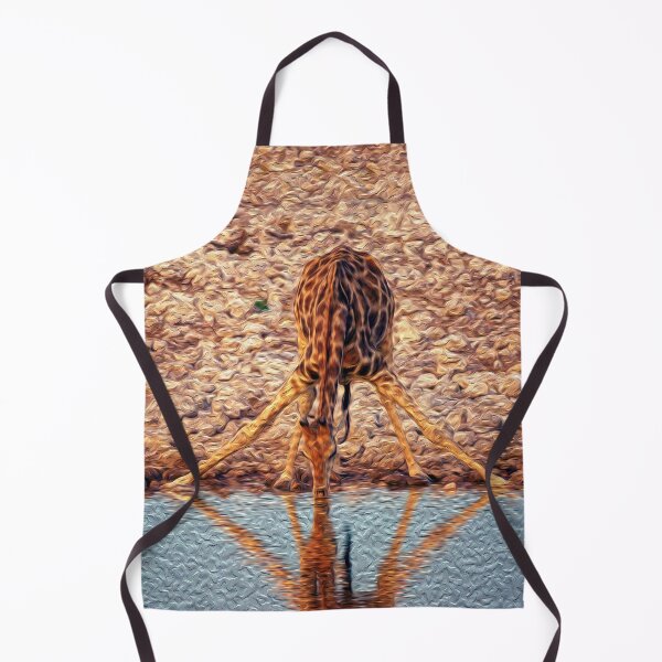 Item preview, Funny Giraffe Drinking Water designed and sold by friendlyfauna.