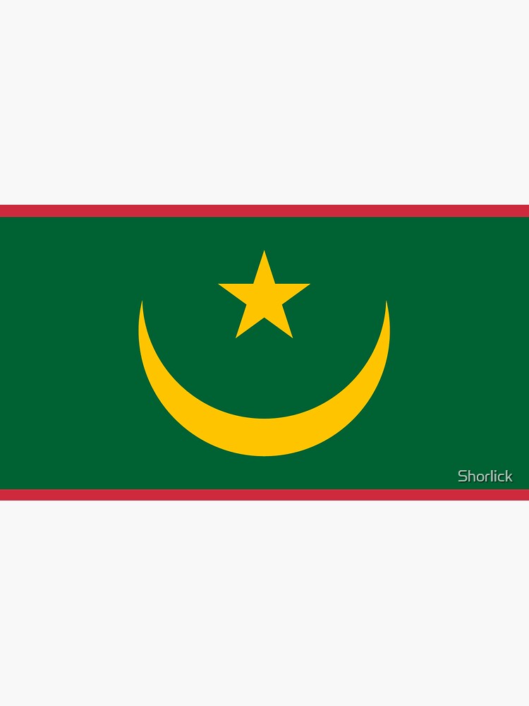 Aperçu 7 sur 7. Casquette avec l'œuvre Drapeau de la Mauritanie créée et vendue par Shorlick.