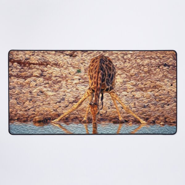Item preview, Funny Giraffe Drinking Water designed and sold by friendlyfauna.