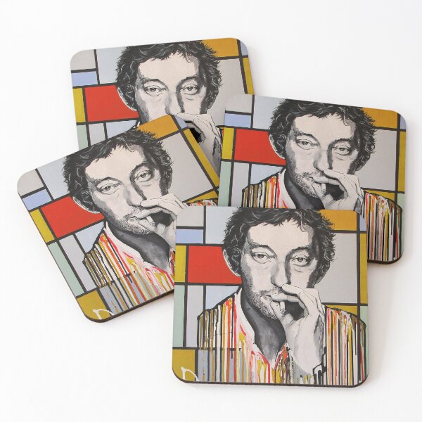 Item preview, Serge Gainsbourg Melting on a Mondrian Painting designed and sold by Raffaella Bertolini Official.