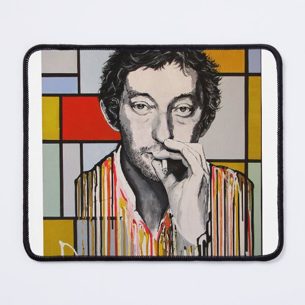 Item preview, Serge Gainsbourg Melting on a Mondrian Painting designed and sold by Raffaella Bertolini Official.
