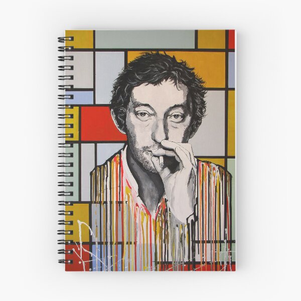 Item preview, Serge Gainsbourg Melting on a Mondrian Painting designed and sold by Raffaella Bertolini Official.