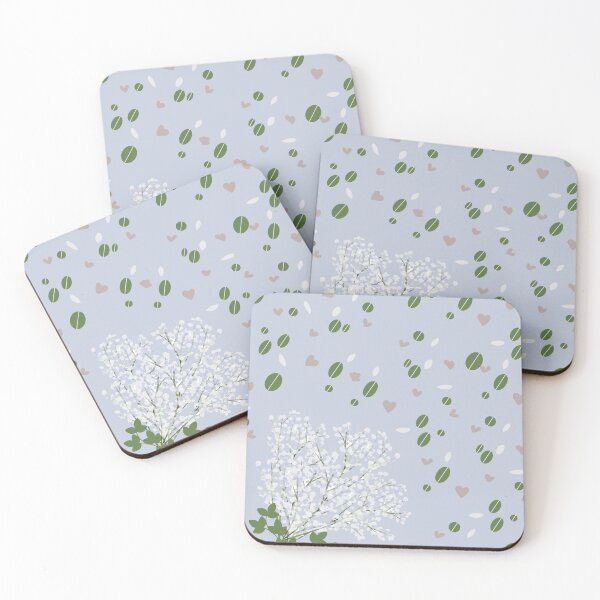 Item preview, Blue baby's breath flowers  designed and sold by SkyisBright.