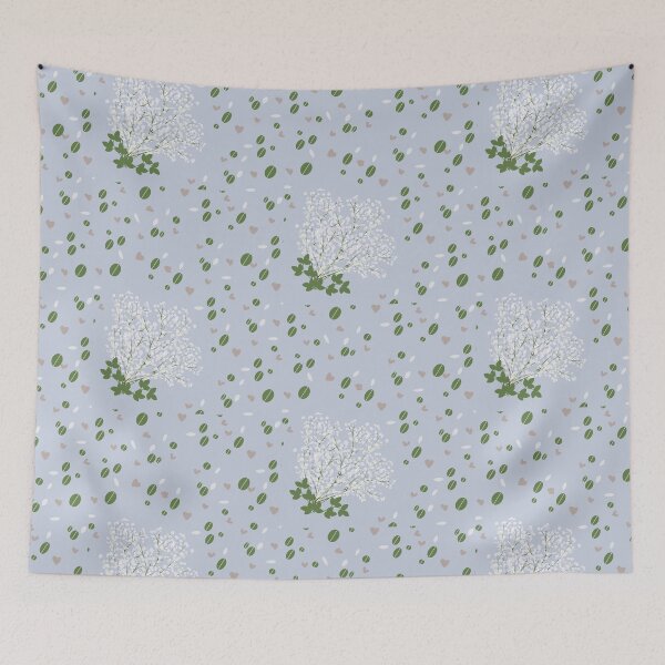 Item preview, Blue baby's breath flowers  designed and sold by SkyisBright.
