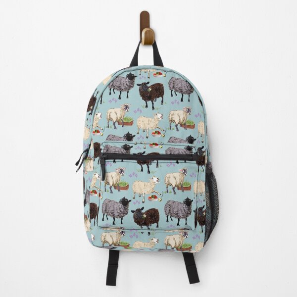 Item preview, Sheep pattern in light blue designed and sold by EskTuulispaa.
