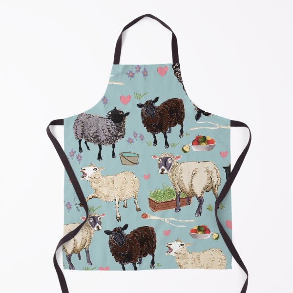Item preview, Sheep pattern in light blue designed and sold by EskTuulispaa.