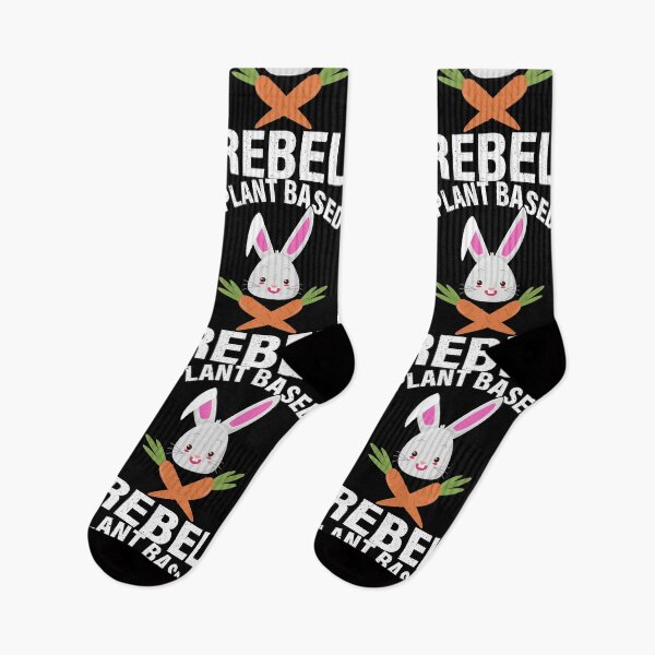Item preview, Plant Based Rebel Bunny Rabbit Funny Easter Vegan designed and sold by haselshirt.