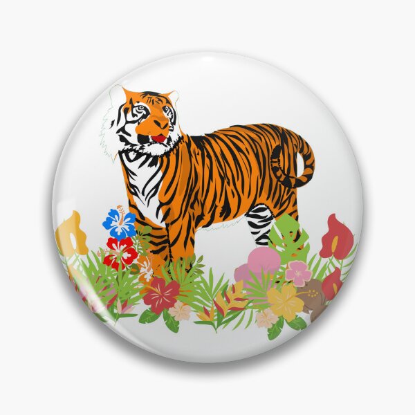 Item preview, Tiger in Flowers designed and sold by RiadMannan.