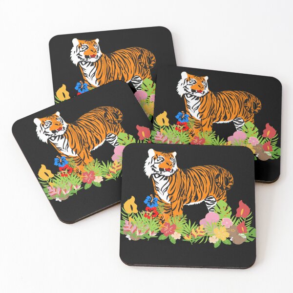 Item preview, Tiger in Flowers designed and sold by RiadMannan.