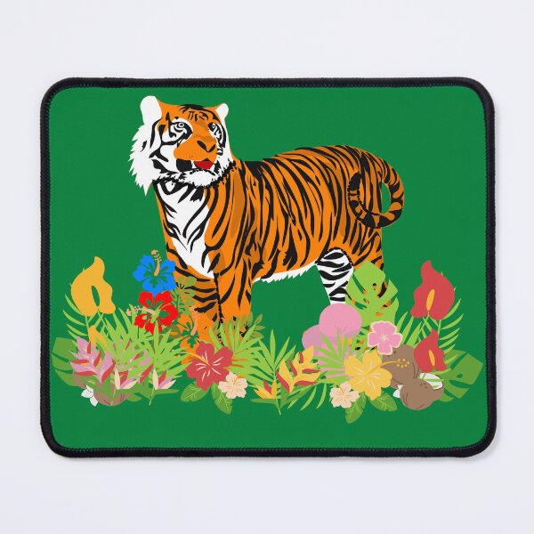 Item preview, Tiger in Flowers designed and sold by RiadMannan.