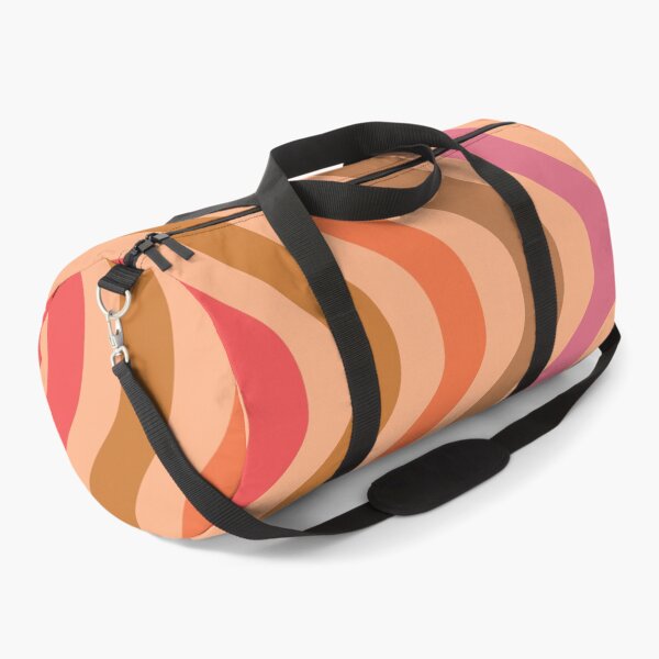Item preview, Groovy retro 70s waves in orange, red, pink and beige  designed and sold by Yasminepatterns .