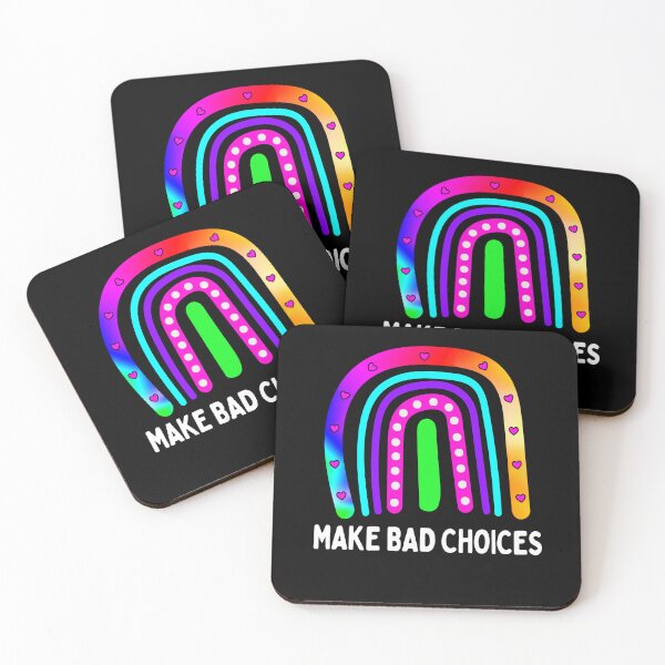 Item preview, Funny Make Bad Choices Boho Rainbow Tie Dye Life Decisions designed and sold by funnytshirtemp.