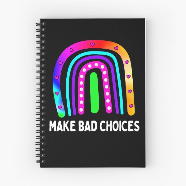 Item preview, Funny Make Bad Choices Boho Rainbow Tie Dye Life Decisions designed and sold by funnytshirtemp.