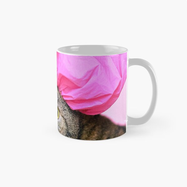 Aperçu de l'œuvre Chat portant un bonnet de douche rose créée et vendue par Presly.