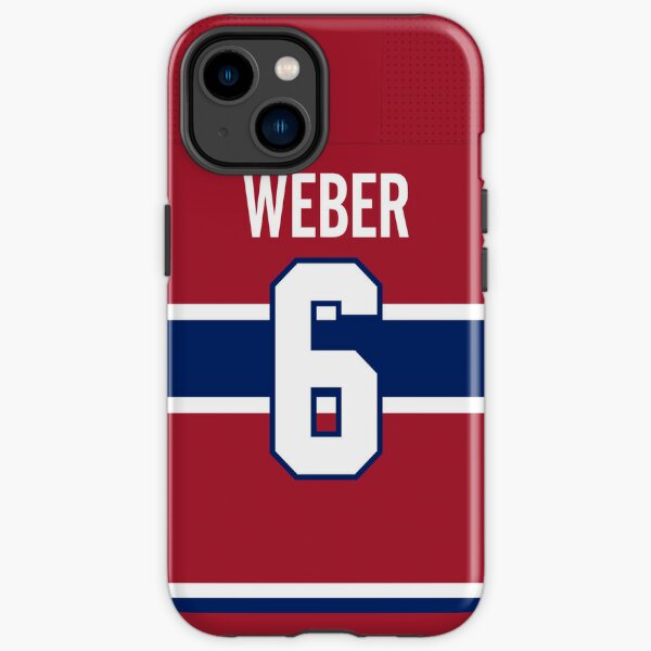 Étui arrière pour téléphone des Canadiens de Montréal Shea Weber à domicile Coque antichoc iPhone