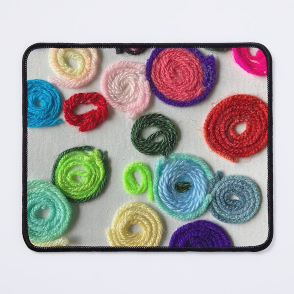 Item preview, Yarn coil circle pattern  designed and sold by junebugamch.