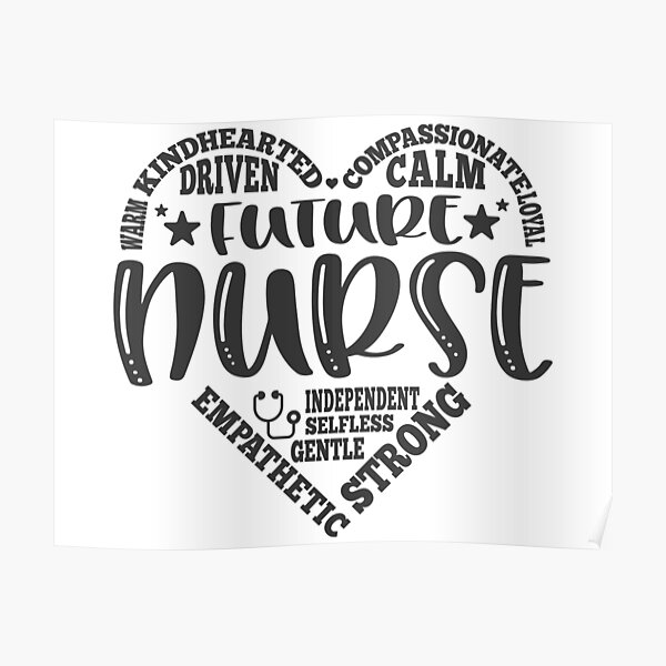 Future Nurse Subway Art Poster For Sale By Brackerdesign Redbubble