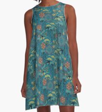 Japanese Garden A-Line Dress