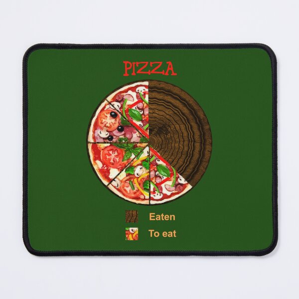 Item preview, Graph - Pizza: Eaten; To eat (funny pie chart) designed and sold by SolidEarthArt.