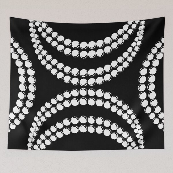Item preview, Black and White Faux Pearls designed and sold by BeJolley.