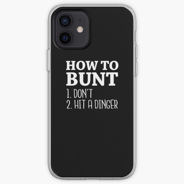 How to Bunt: Don't or Hit a Dinger - 2017 Baseball Stuff iPhone Soft Case