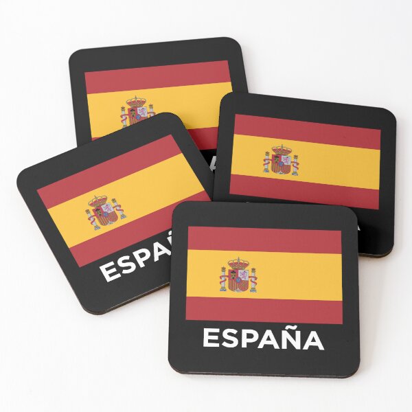 Item preview, Spanish Flag With Text - Bandera de España (On Black) designed and sold by STUDIO-72.