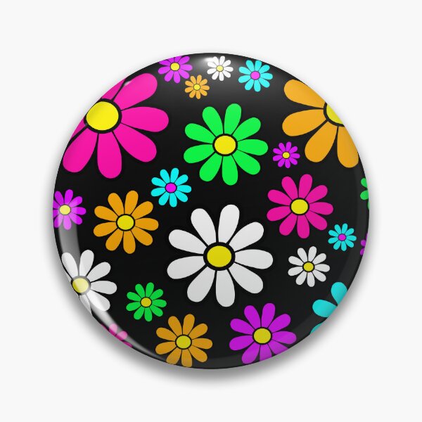Item preview, Hippie Groovy Daisies Flowers Happy Flowers Pattern designed and sold by funnytshirtemp.
