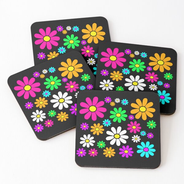 Item preview, Hippie Groovy Daisies Flowers Happy Flowers Pattern designed and sold by funnytshirtemp.
