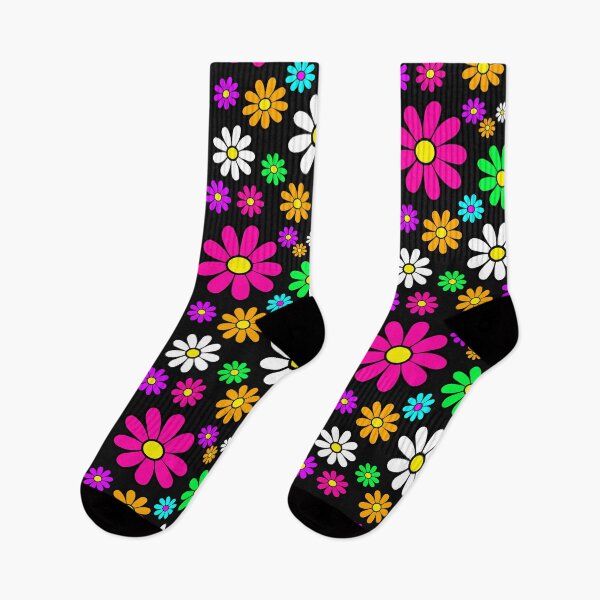 Item preview, Hippie Groovy Daisies Flowers Happy Flowers Pattern designed and sold by funnytshirtemp.