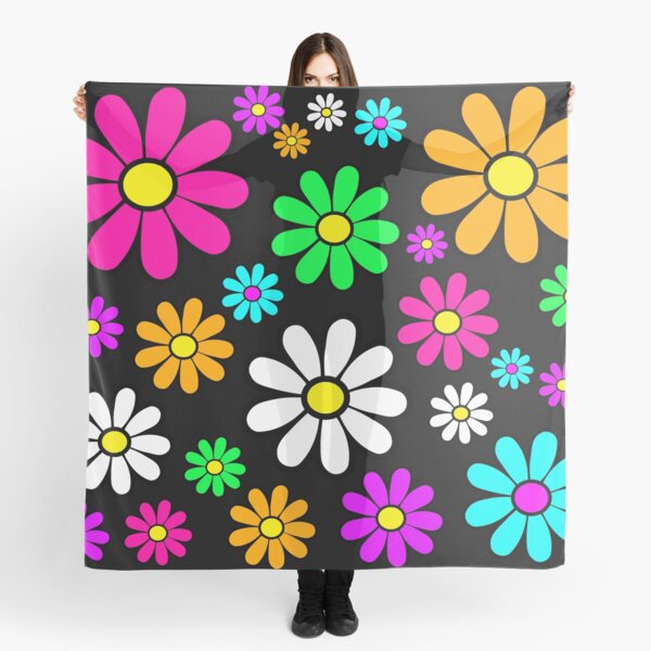 Item preview, Hippie Groovy Daisies Flowers Happy Flowers Pattern designed and sold by funnytshirtemp.