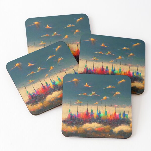 Item preview, Starlings over the Cloud City designed and sold by Angela Bull.