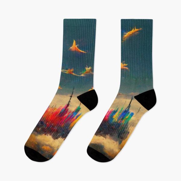 Item preview, Starlings over the Cloud City designed and sold by Angela Bull.