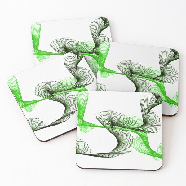 Item preview, Green and dark green pattern lines (Phthalo Green) designed and sold by Desgin0001.