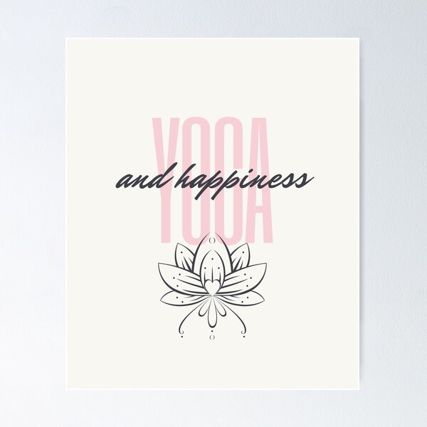 Item preview, Yoga and happiness lotus Design designed and sold by M-Infinite.