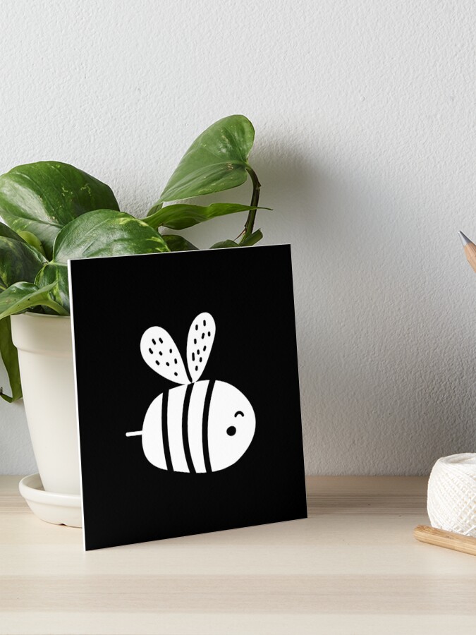 High Contrast Baby Bee - Black & White Sensory | Greeting Card